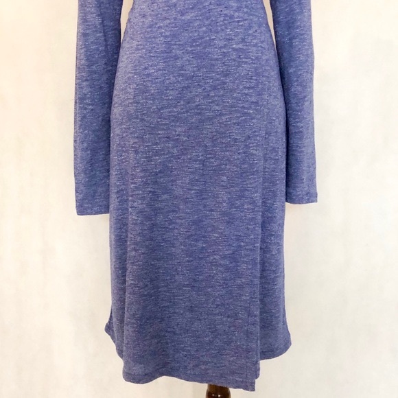 Athleta Wrap It Up Heather Blue Knit Dress - Picture 4 of 8